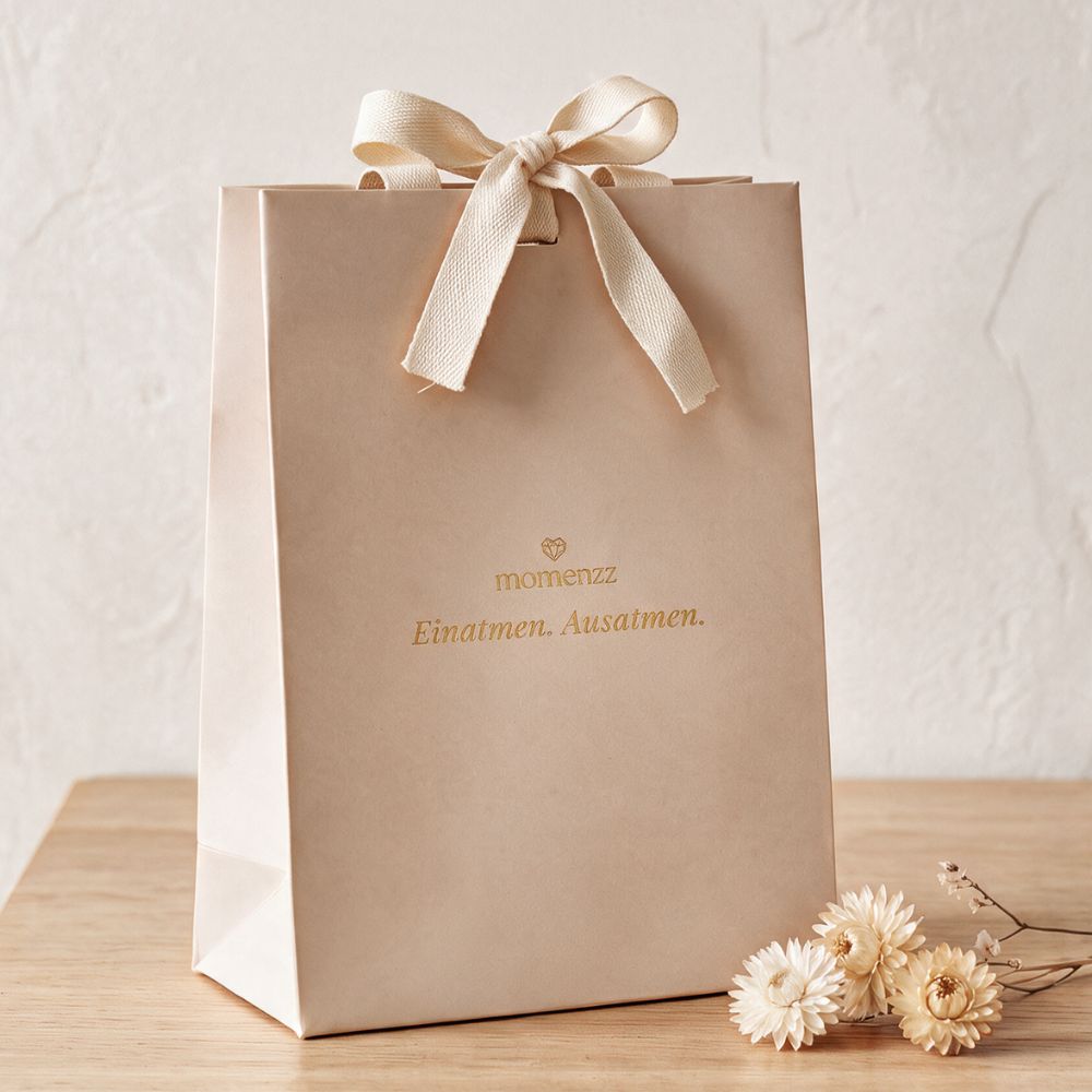 Geschenktasche "Einatmen. Ausatmen."